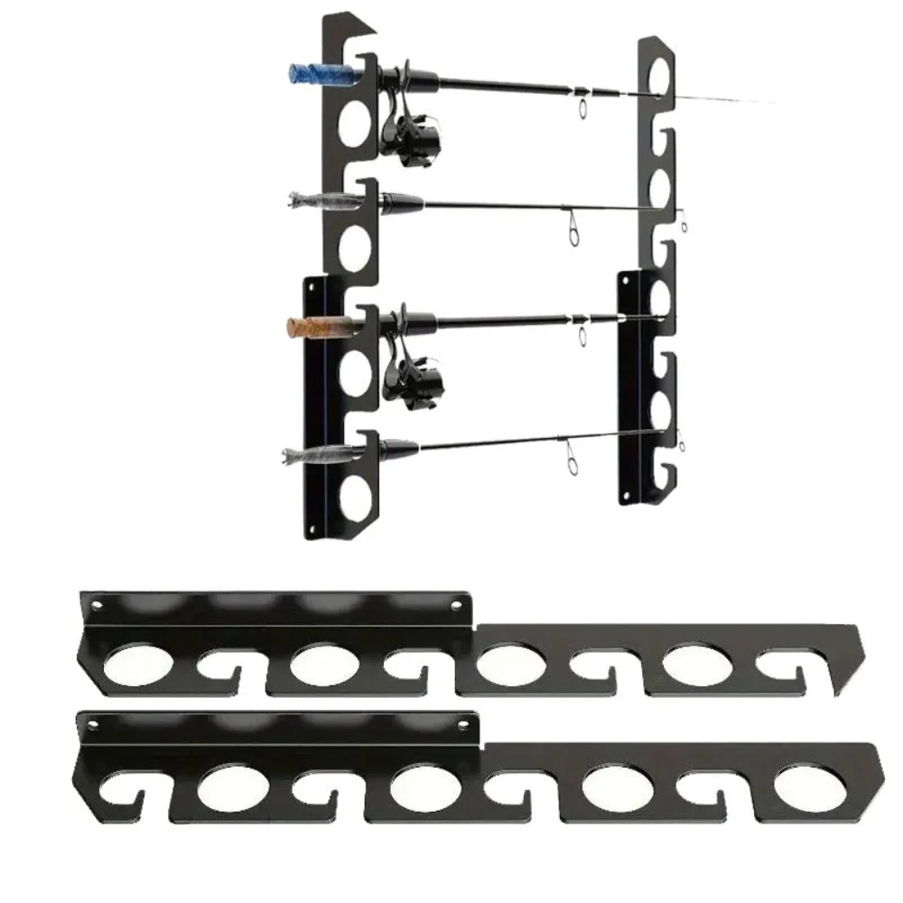 Fishing Rod Rack - Hengelwandhouder, plafond- of garage- of keldermontage,