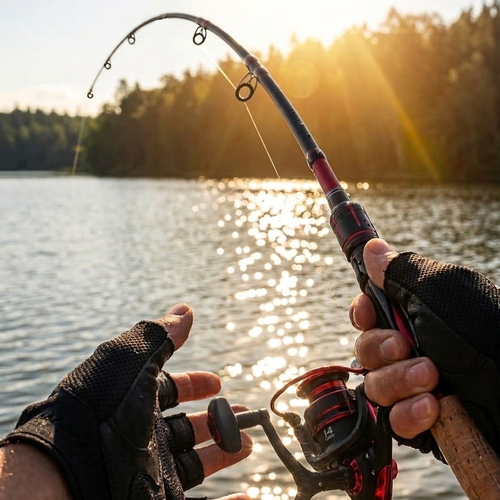 Fishing Rod Combo - Ultralichte carbon fiber hengel 1.8m en