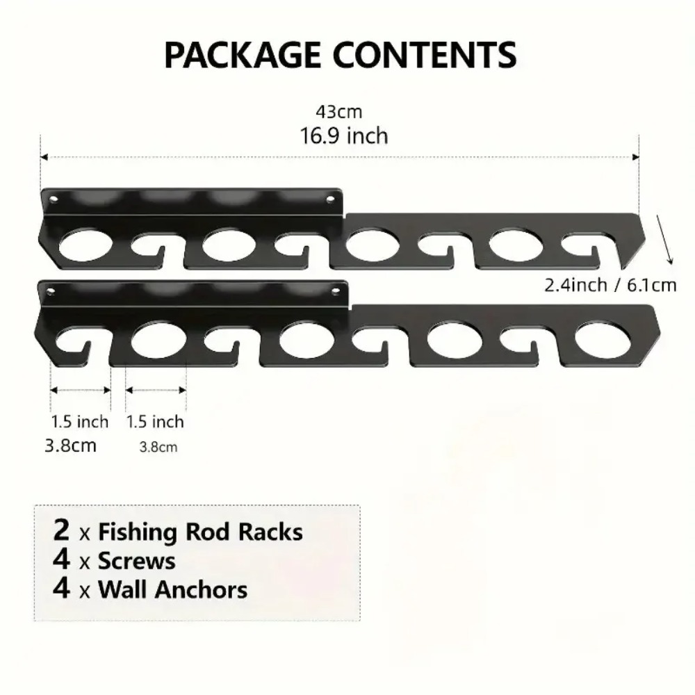 Hengelwandhouder, plafond- of  - Fishing Rod Rack recensie en prijs